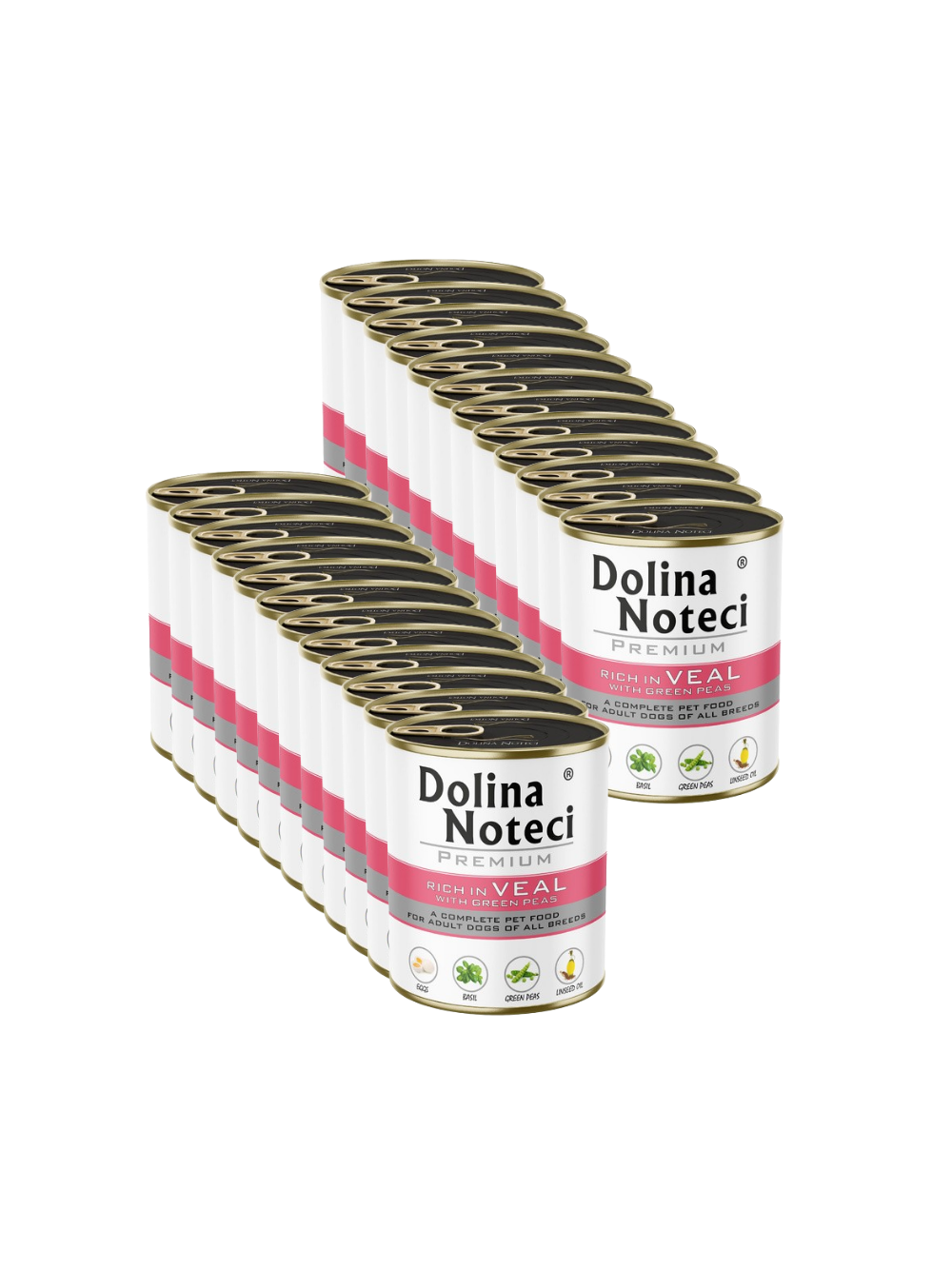 Dolina Noteci PREMIUM bogata w cielęcinę z zielonym groszkiem 24x800g