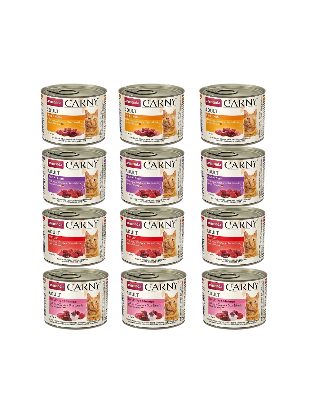 ANIMONDA Cat Carny Adult smak Mix Smaków 12x200g