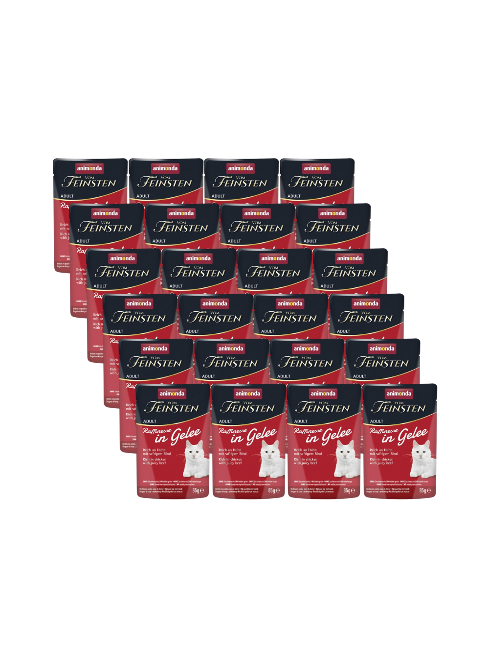 ANIMONDA Vom Feinsten Raffinesse kurczak z wołowiną 24x85g