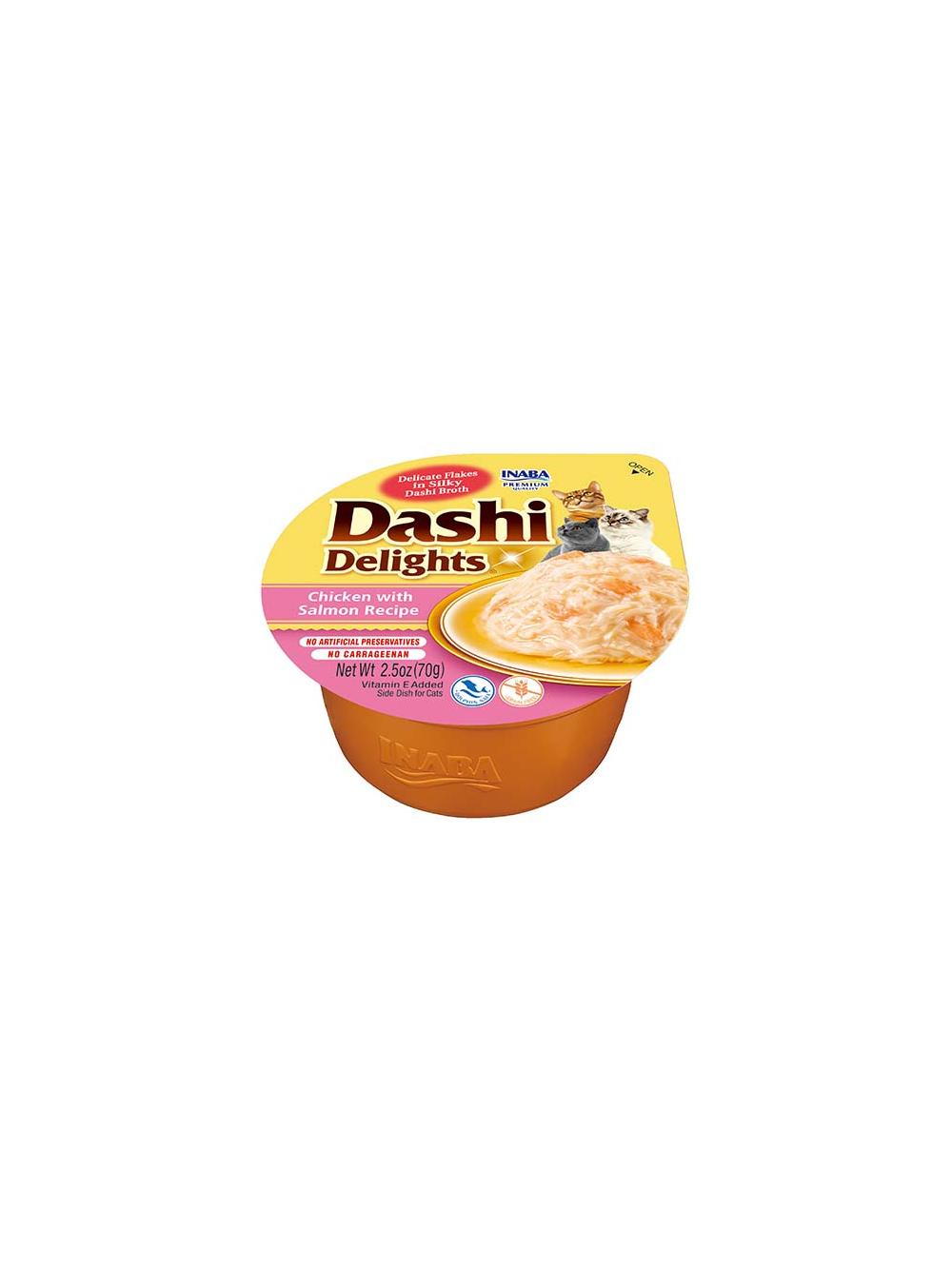 Inaba DASHI uzupełniająca karma dla kota- kurczak i łosoś 70 g