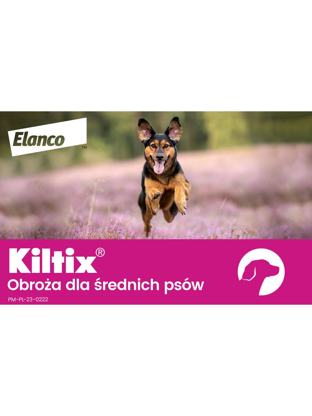 Kiltix Obroża dla psów średnich dł, 53cm+ TRIXIE Szczypce do usuwania kleszczy 9cm
