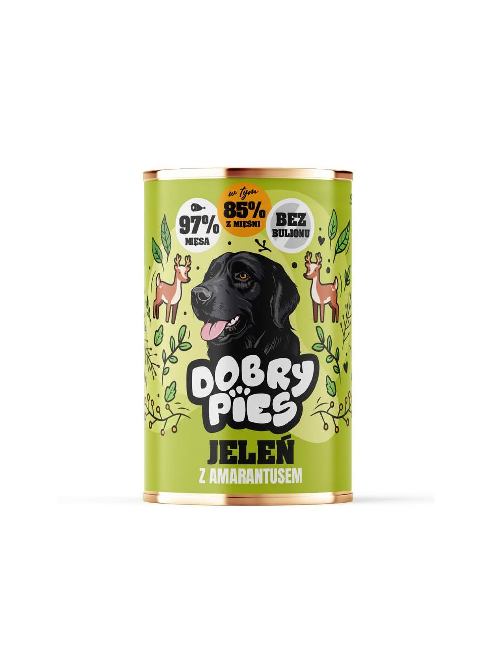 Dobry Pies Jeleń z amarantusem 400g