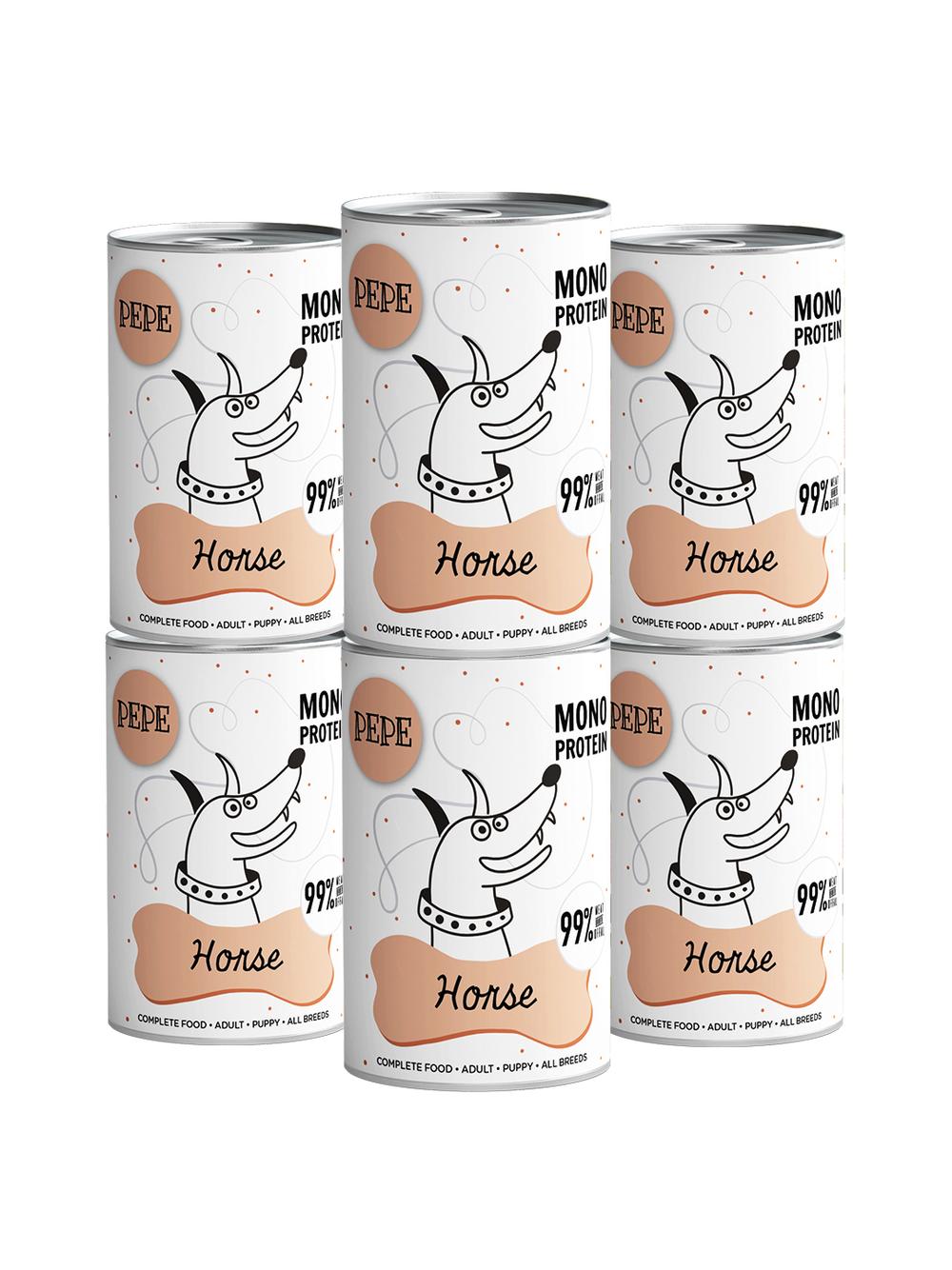 PEPE MONO PROTEIN Horse (konina) 6x400g