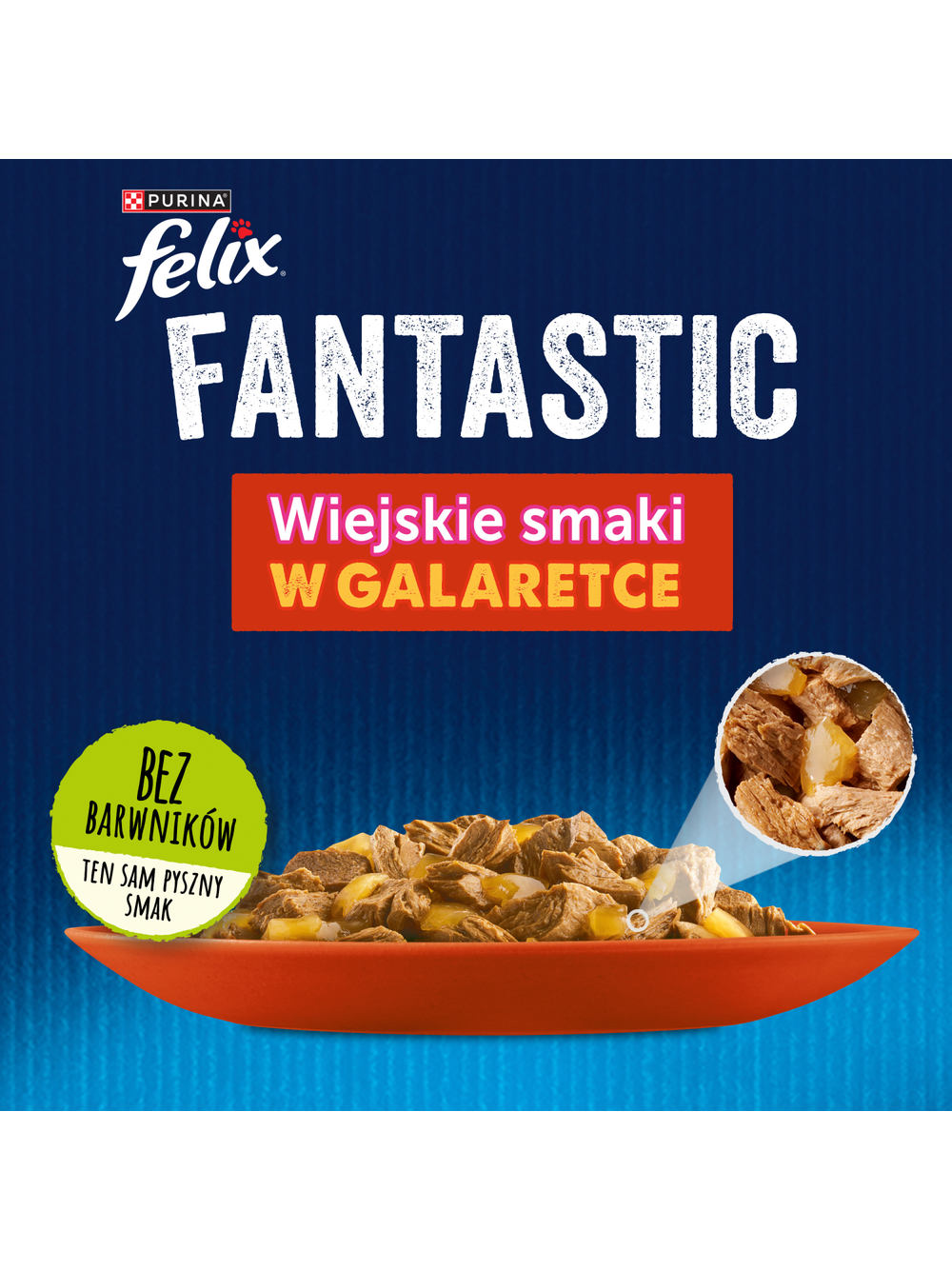 FELIX Wiejskie Smaki w galaretce z wołowina i kurczakiem 4x85g