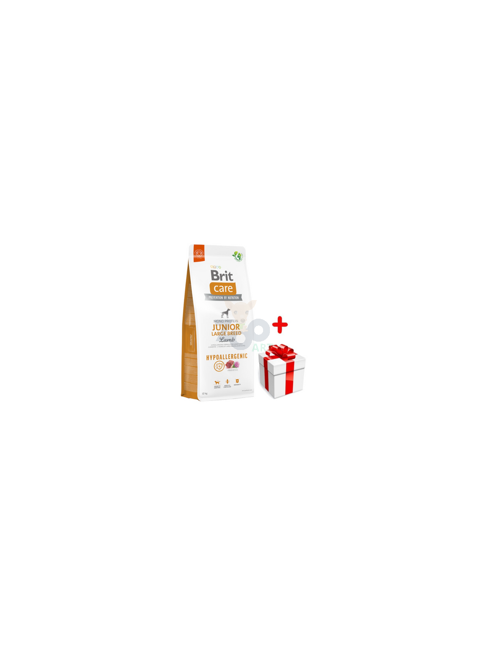 BRIT CARE Dog Hypoallergenic Junior Large Breed Lamb 12kg + niespodzianka dla psa GRATIS!