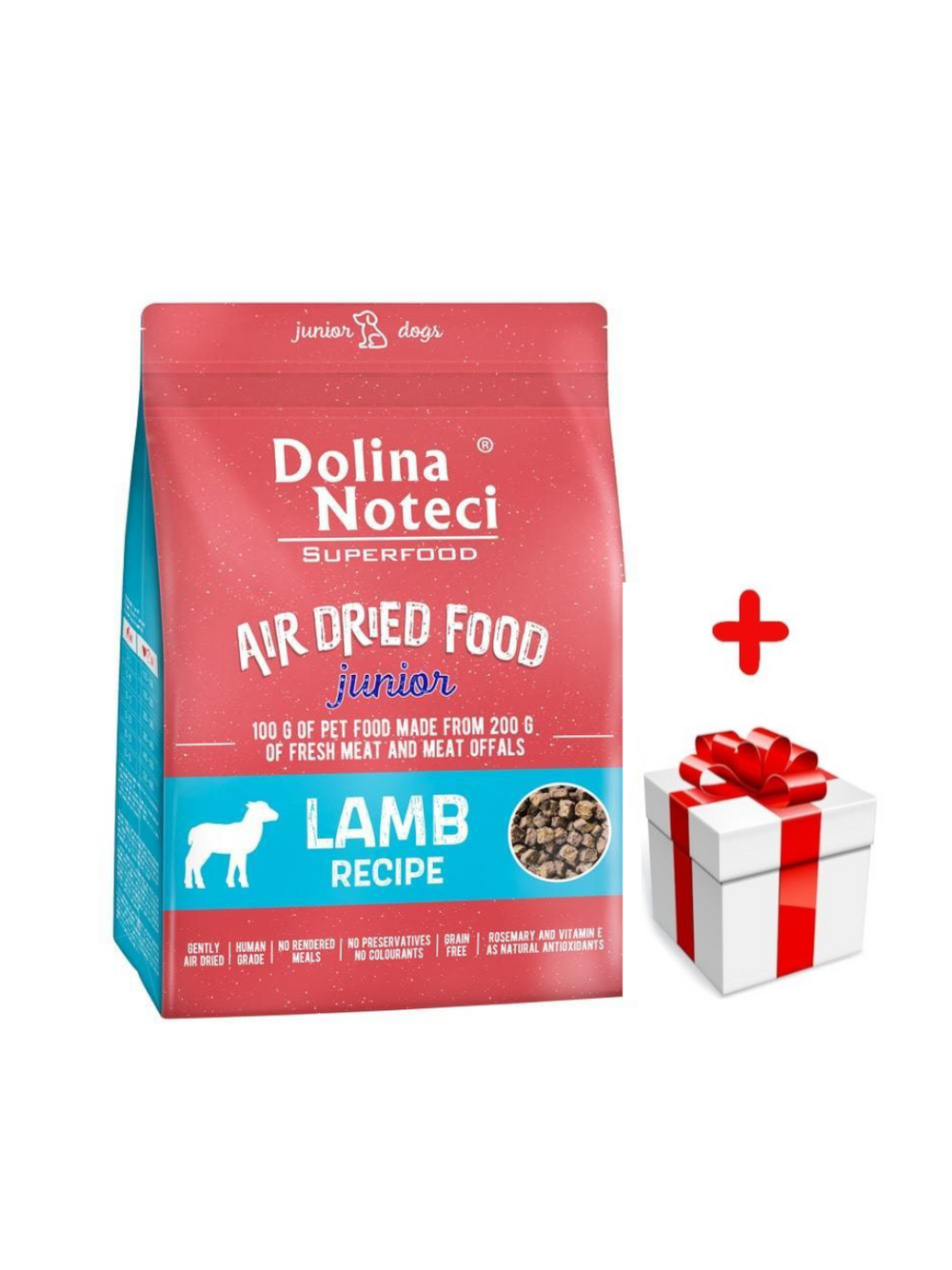 DOLINA NOTECI Superfood Junior Danie z jagnięciną- karma suszona dla psa 5kg + niespodzianka dla psa GRATIS!
