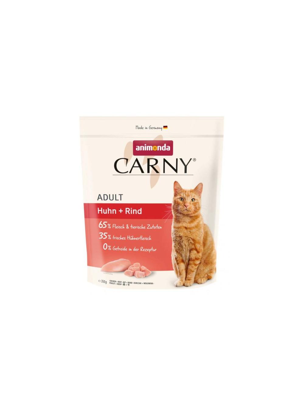 ANIMONDA Cat Carny Adult karma sucha dla kota Kurczak Wołowina 350g