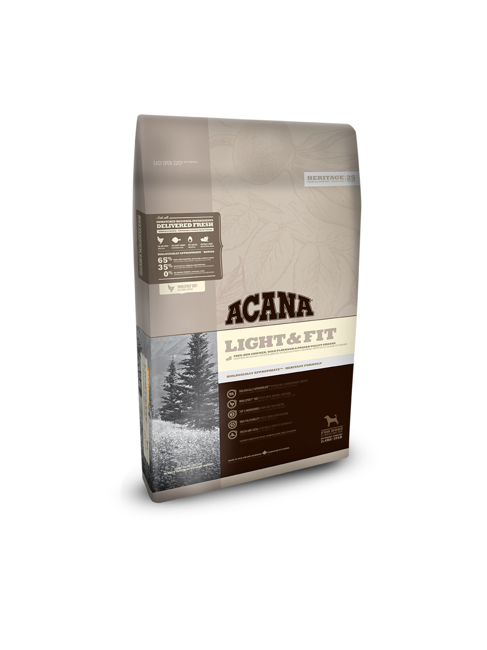 ACANA  Light & Fit Dog 11,4kg + niespodzianka dla psa GRATIS!
