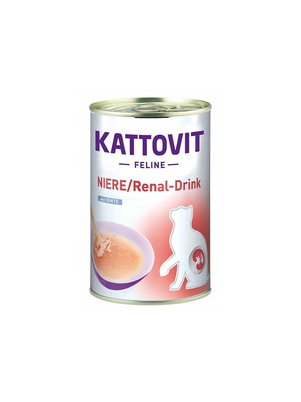 Kattovit Drink Niere/Renal kaczka 6x135ml puszka