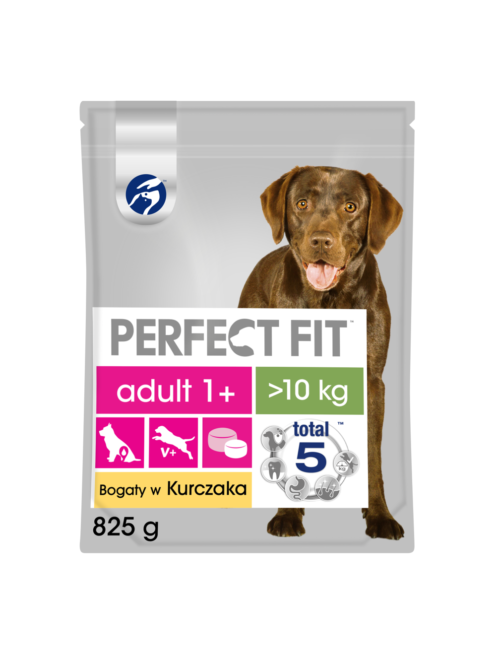 PERFECT FIT (Adult 1+) 4x825g Bogaty w kurczaka - sucha karma dla psa średniej i dużej rasy