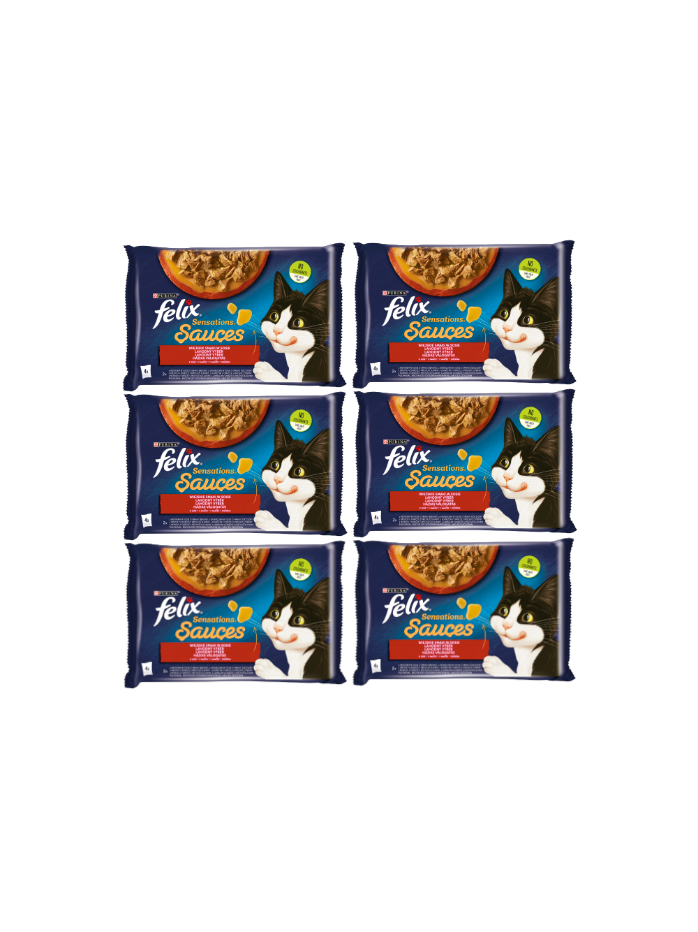 FELIX Sensations Sauce Karma dla kotów wiejskie smaki w sosie 12x(4x85g)