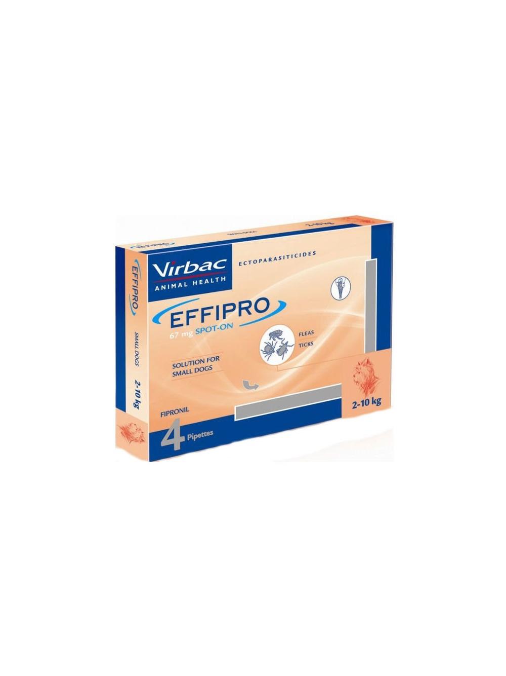 EFFIPRO  Spot-On pies S 2-10 kg (pipeta 4 x 0,67ml)