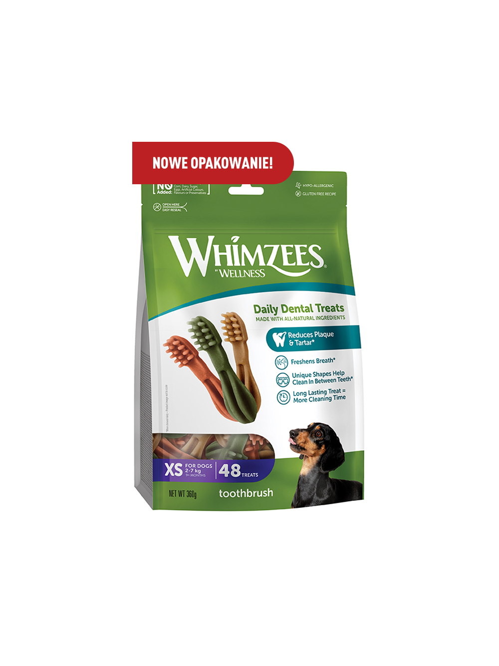 WHIMZEES Szczoteczka XS 48szt