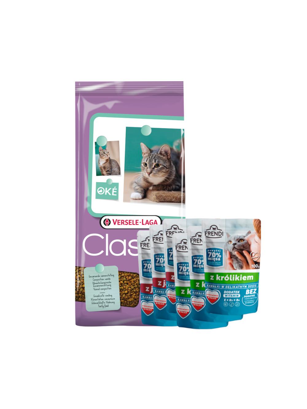 VERSELE-LAGA Classic Cat Variety 10kg + Frendi 6x100g