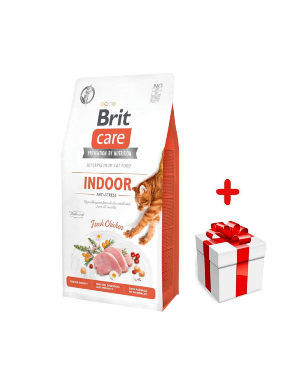 BRIT Care Cat  Grain-Free Indoor Anti-Stress 7kg + niespodzianka dla kota GRATIS!