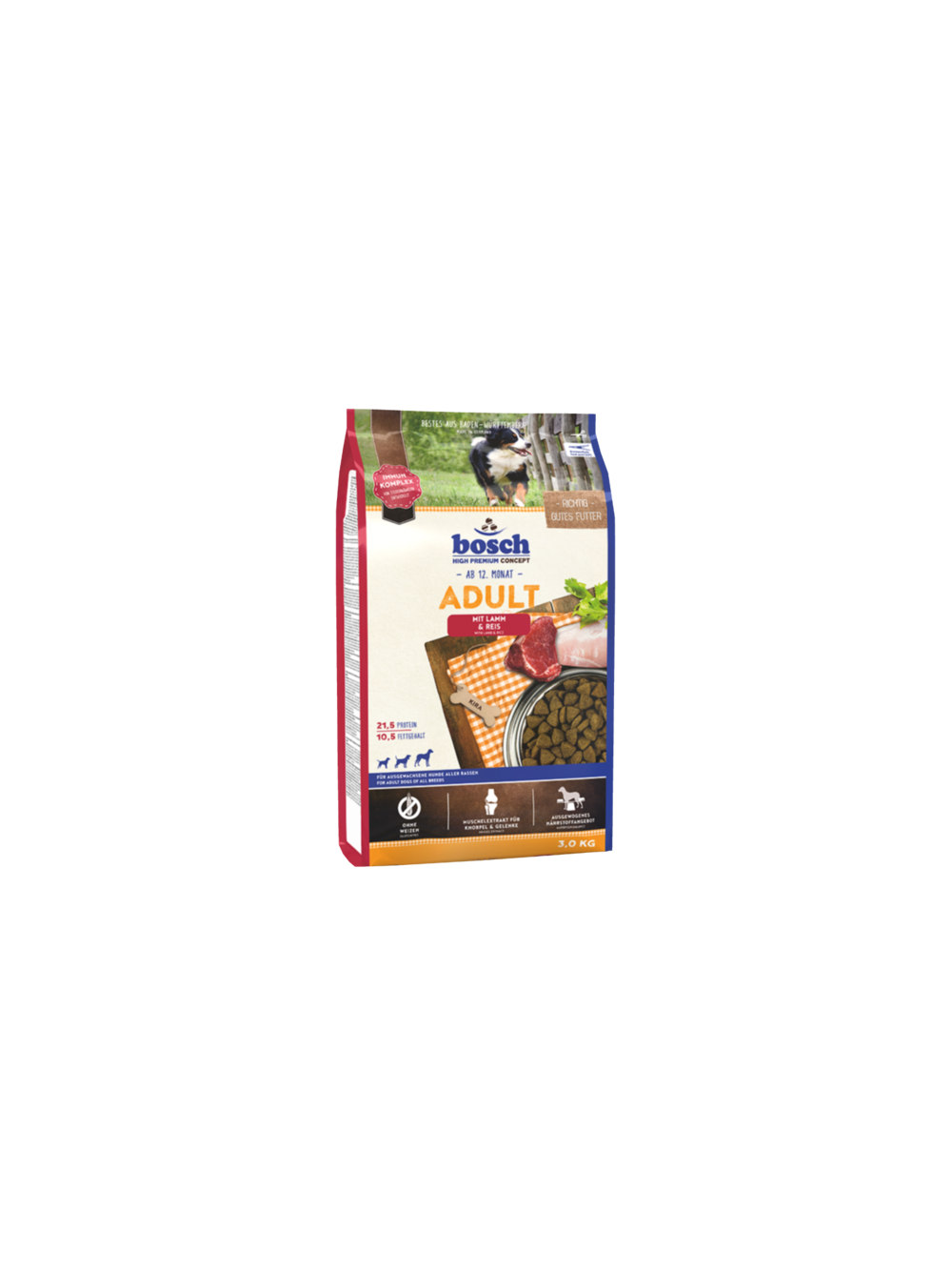 Bosch Adult Lamb & Rice, jagnięcina i ryż (nowa receptura) 3kg