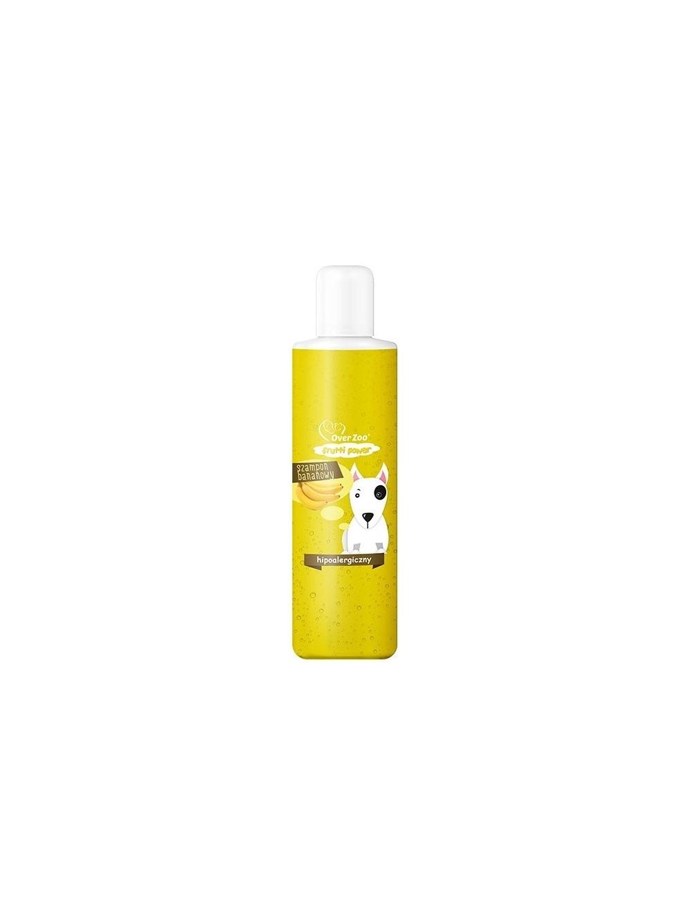 OVER ZOO Szampon bananowy dla psów o wrażliwej skórze 200 ml