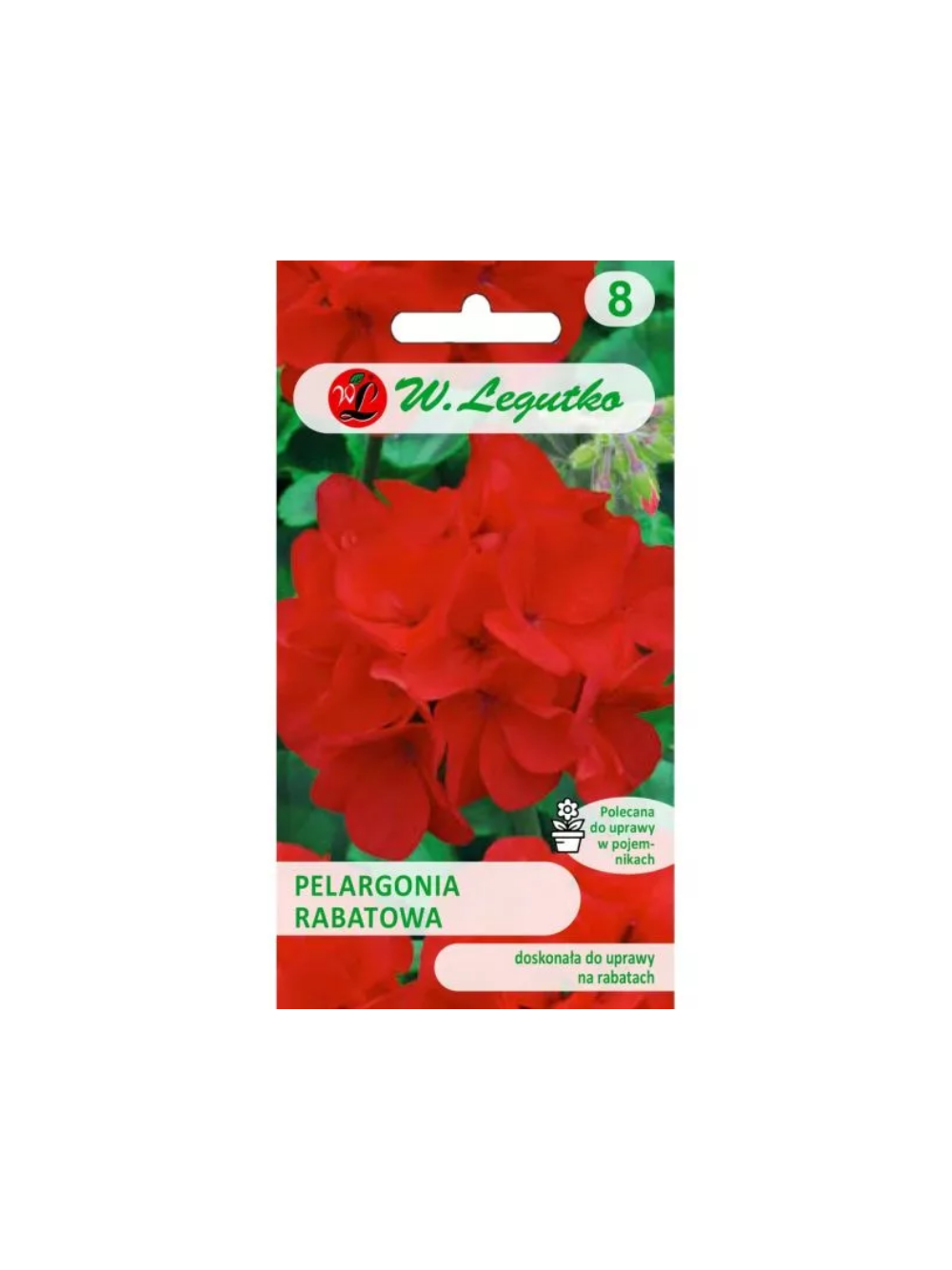 Pelargonia rabatowa Gama F1 - czerwona