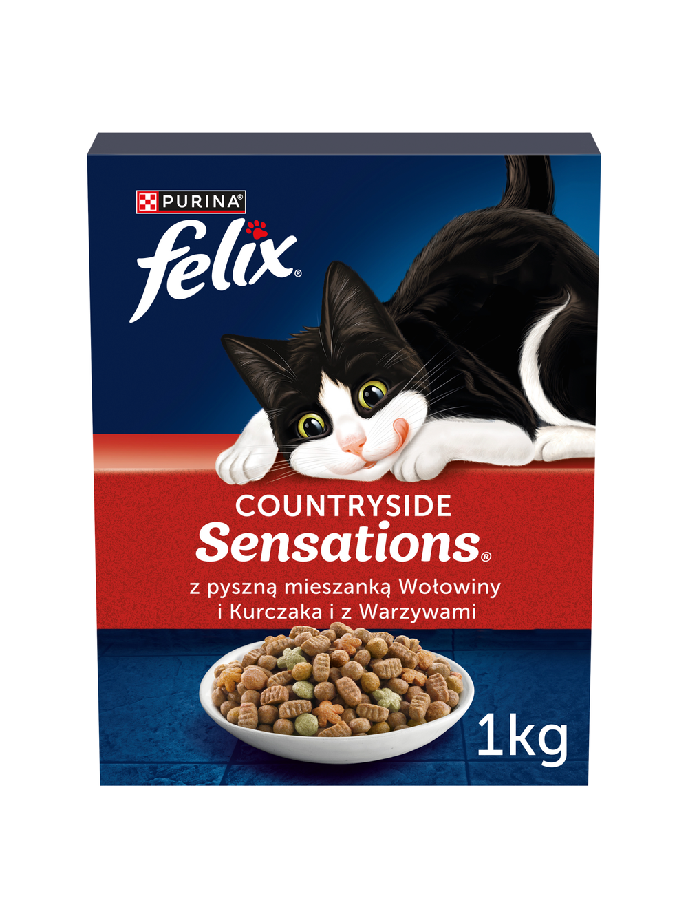 Felix Countryside Sensations z mieszanką wołowiny i kurczaka i z warzywami 1kg