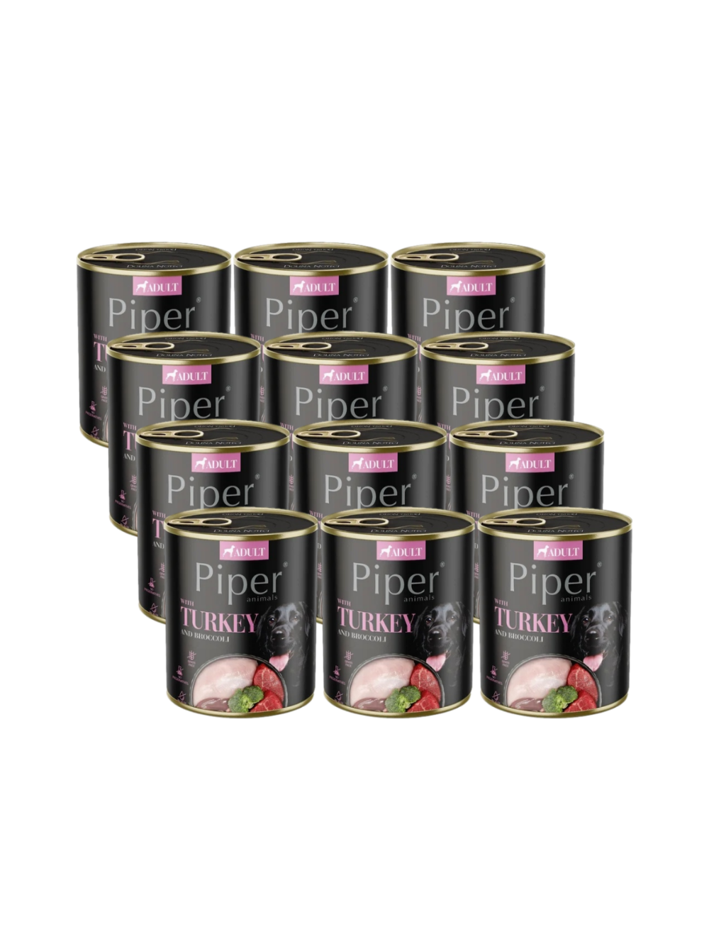 DOLINA NOTECI Piper dla psa z indykiem i brokułem 12x800g