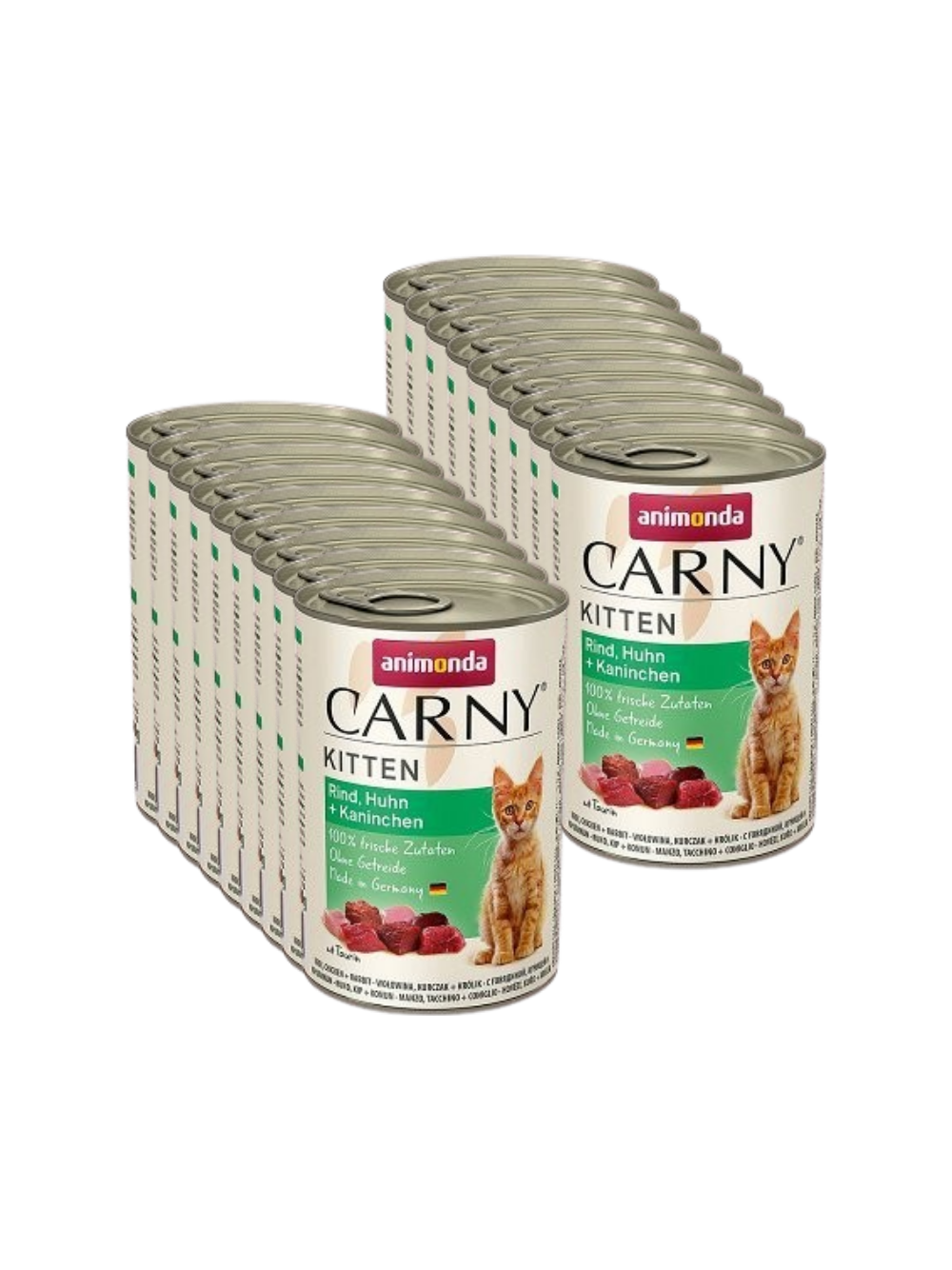 ANIMONDA Carny Kitten smak: wołowina, kurczak i królik 18x400g