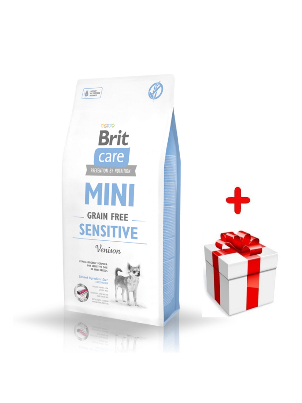 BRIT CARE Mini Grain-Free Sensitive 2kg + niespodzianka dla psa GRATIS!