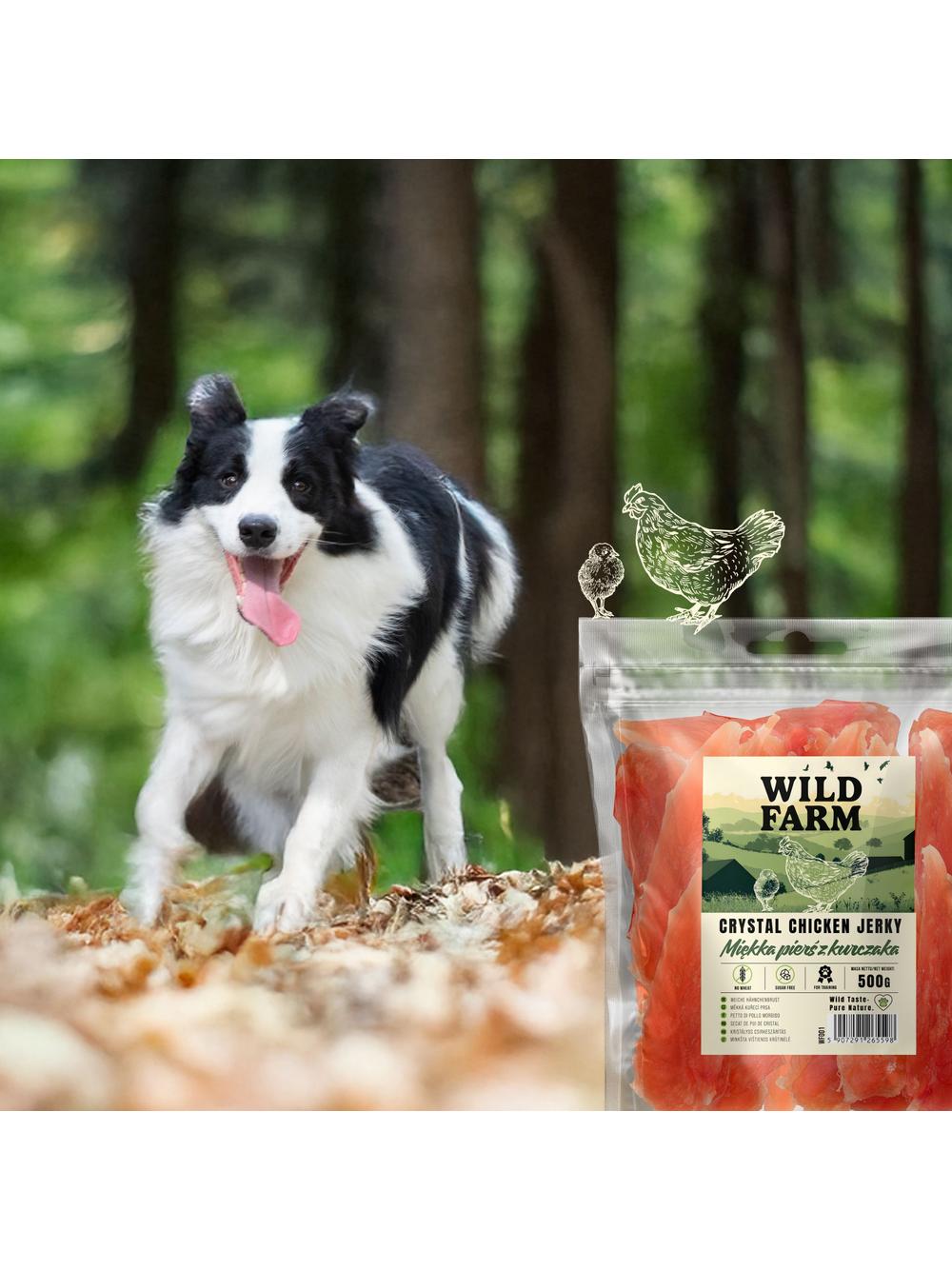 WILD FARM Miękka pierś z kurczaka 500g przysmak dla psa