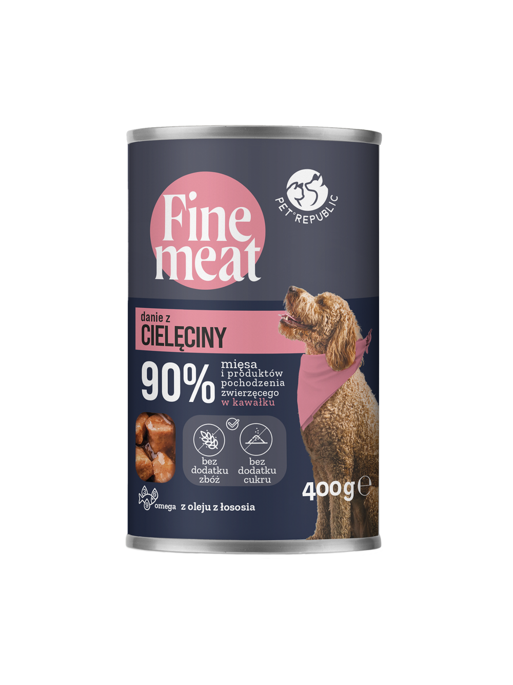 PetRepublic Fine Meat danie z cielęciny 20x400g dla psa