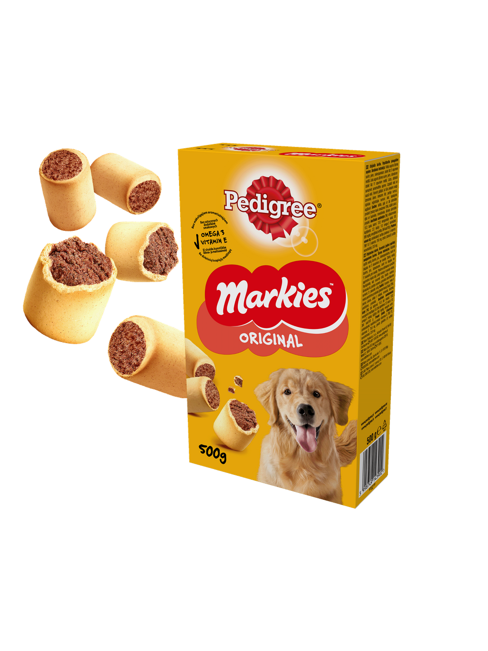 PEDIGREE® Markies™ Original 500g - chrupiące ciasteczka dorosłych dla psów