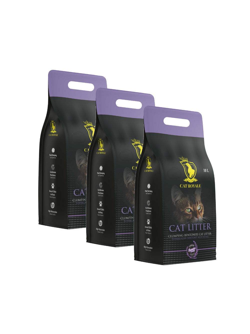 Cat Royale Lawenda żwirek bentonitowy 30l (3x10l)