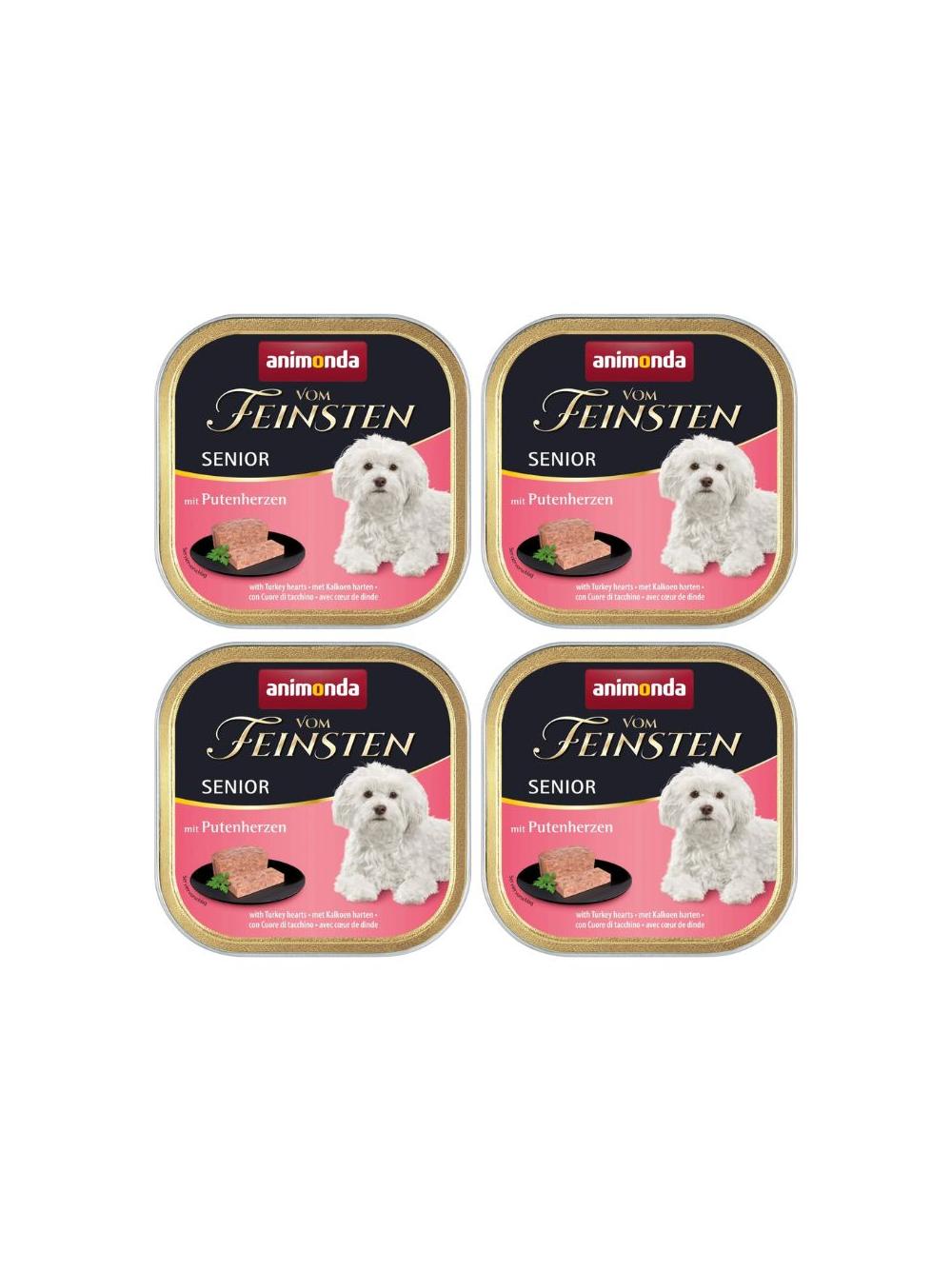 ANIMONDA Dog Vom Feinsten Senior smak: Serca Indyka 6x150g