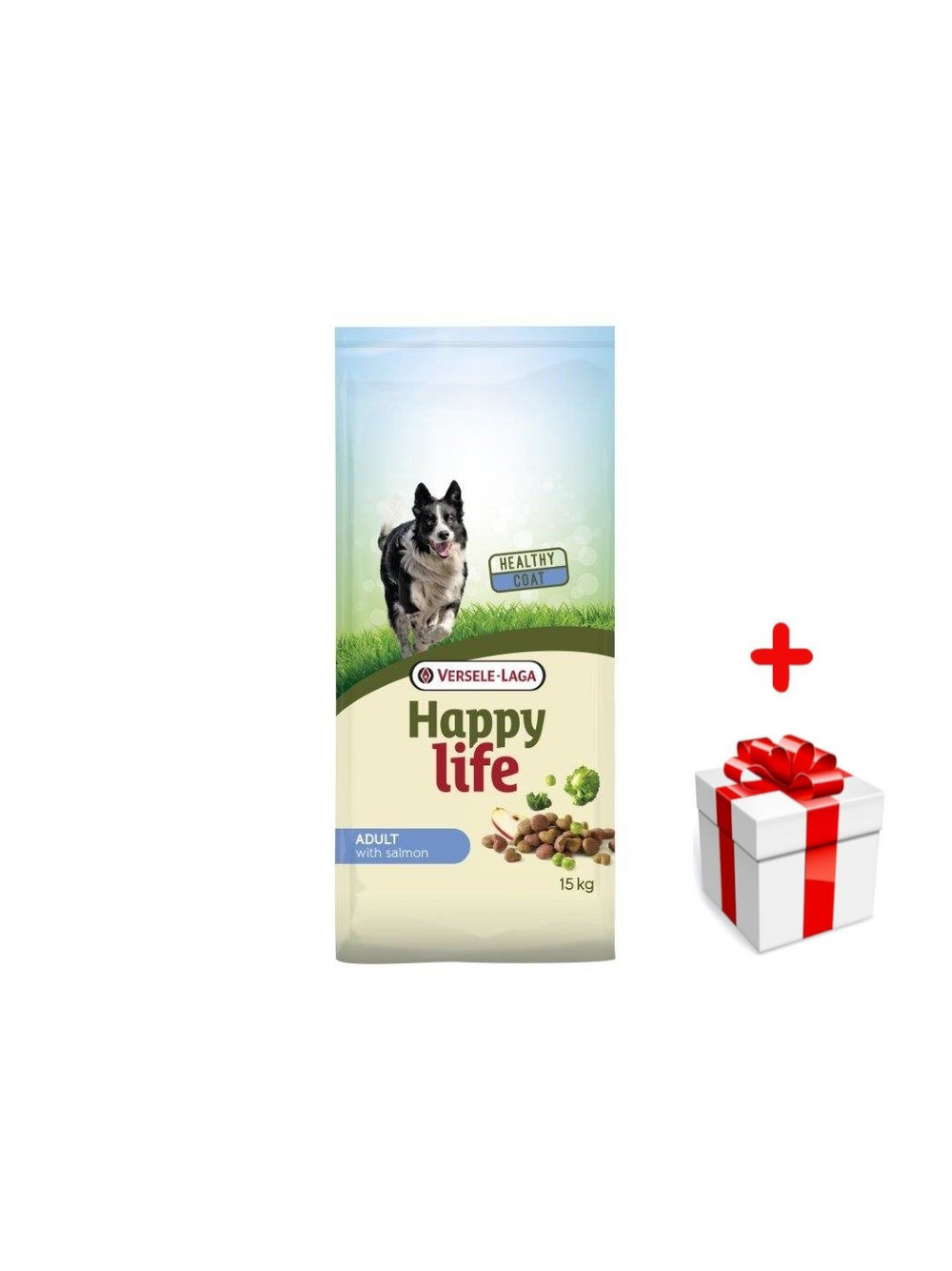 VERSELE-LAGA Happy Life Adult Salmon 15kg  + niespodzianka dla psa GRATIS!
