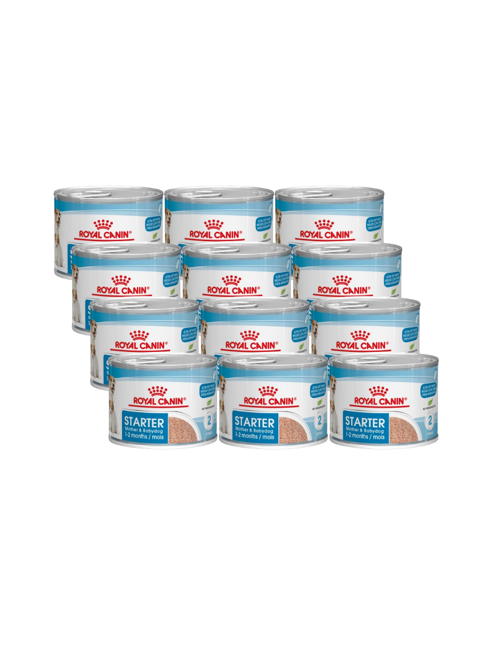 ROYAL CANIN Starter Mousse Mother & Babydog 12x195g karma mokra - mus, dla suk w czasie ciąży, laktacji oraz szczeniąt