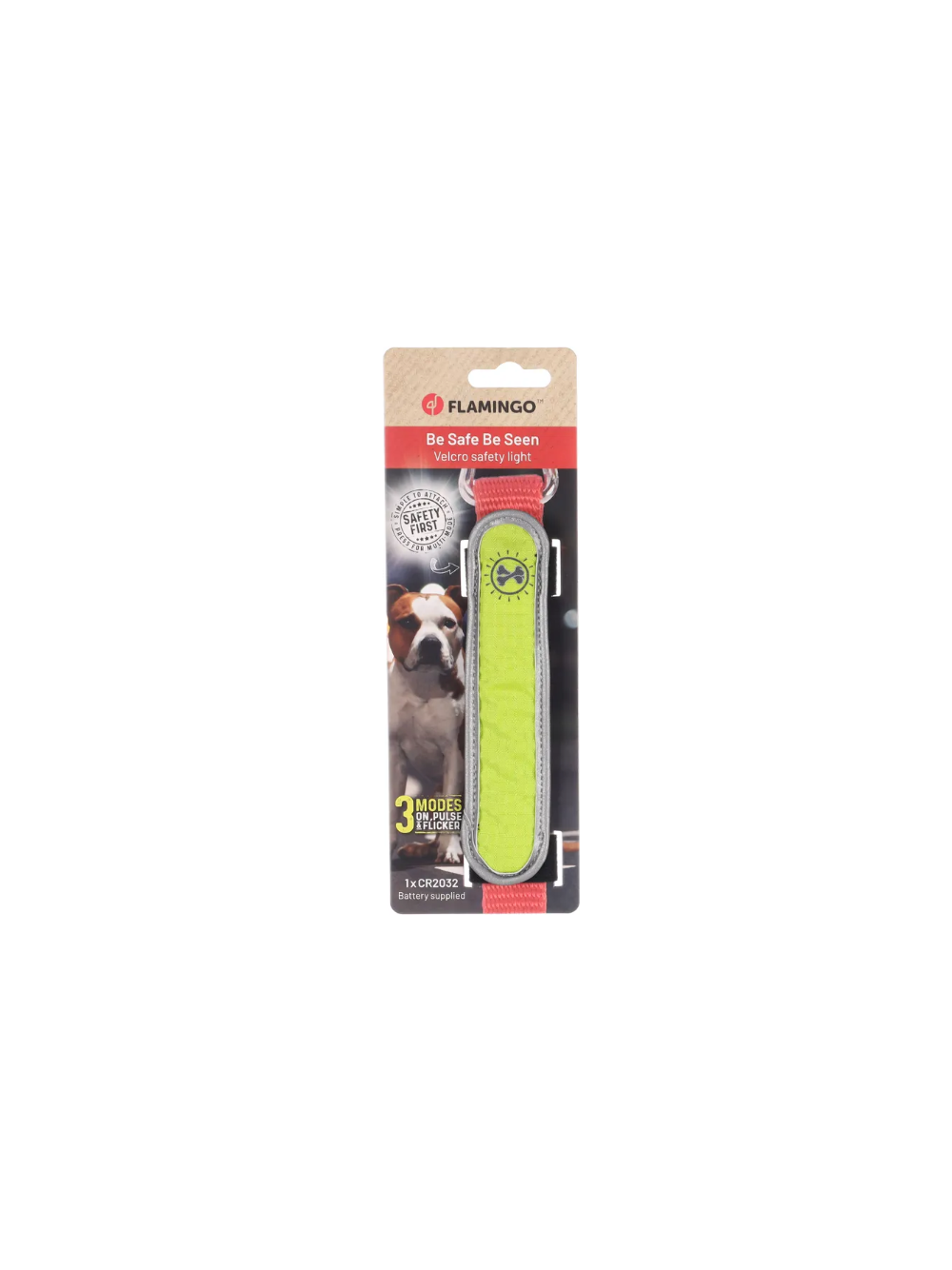 FLAMINGO-opaska odblaskowa led na rzep safety