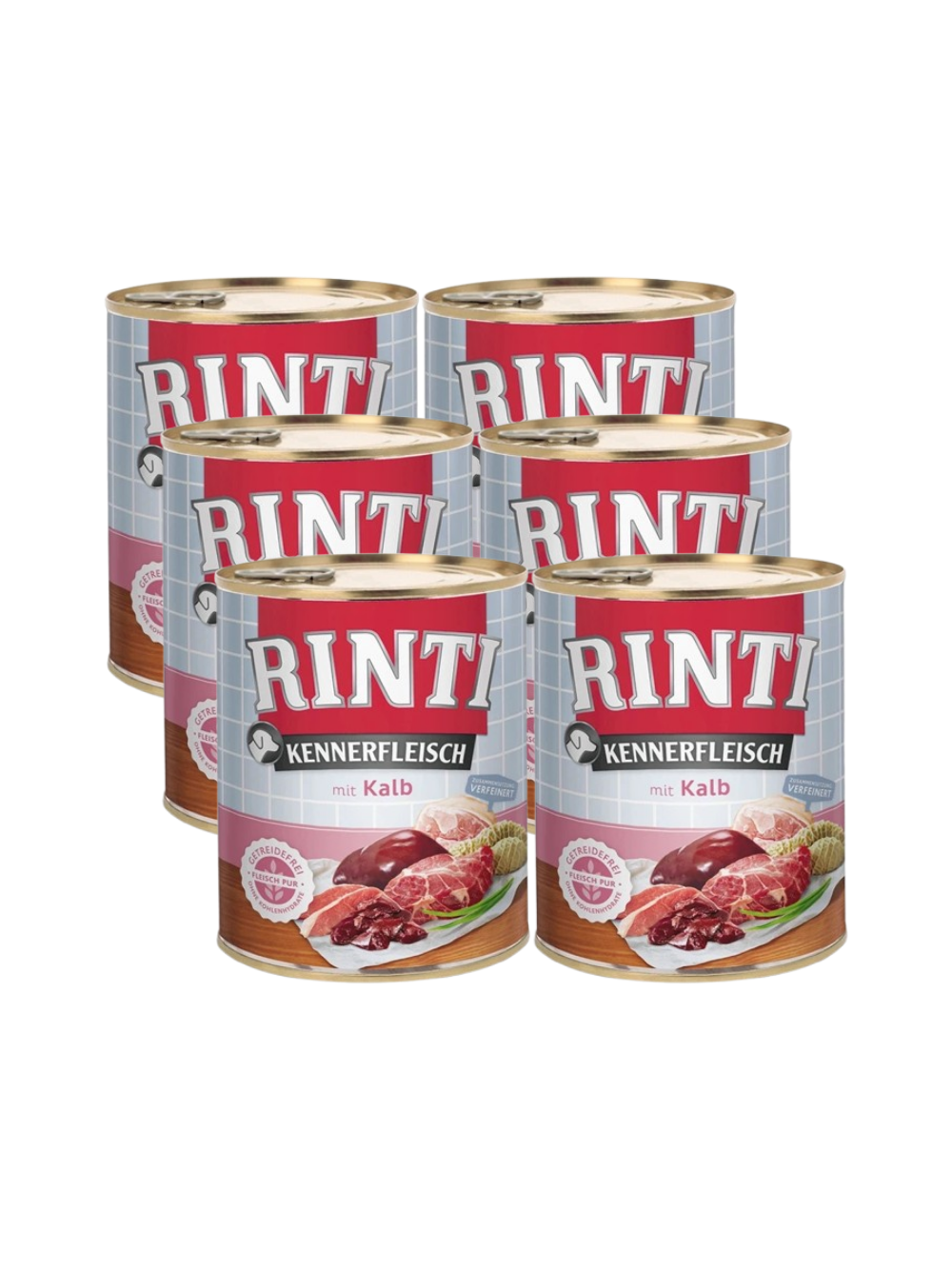 Rinti Kennerfleisch karma mokra dla psa - cielęcina 6x800g