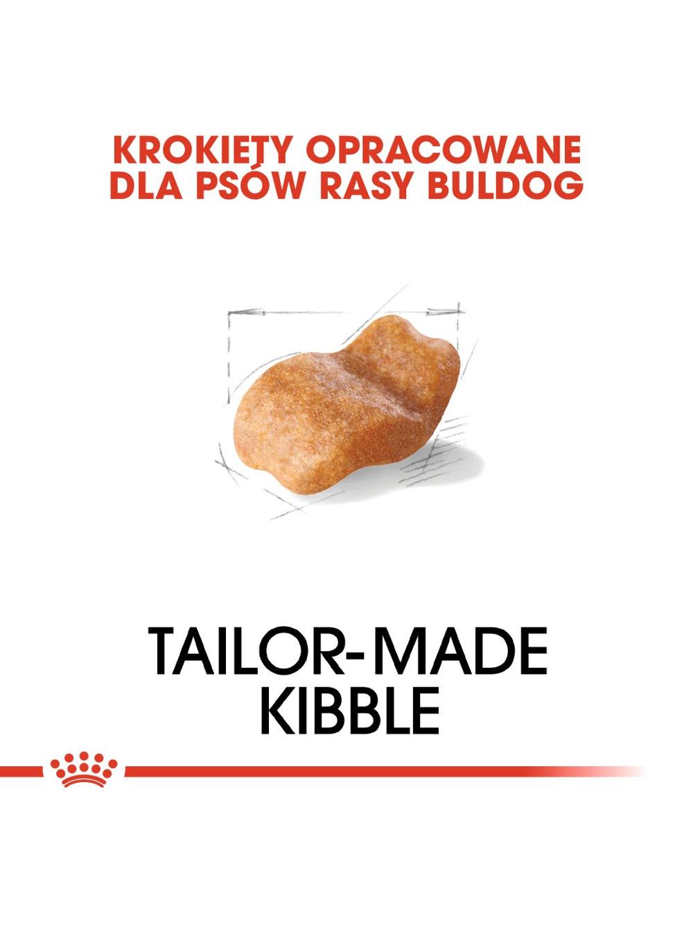 ROYAL CANIN Bulldog Adult 12kg karma sucha dla psów dorosłych rasy bulldog + niespodzianka dla psa GRATIS!