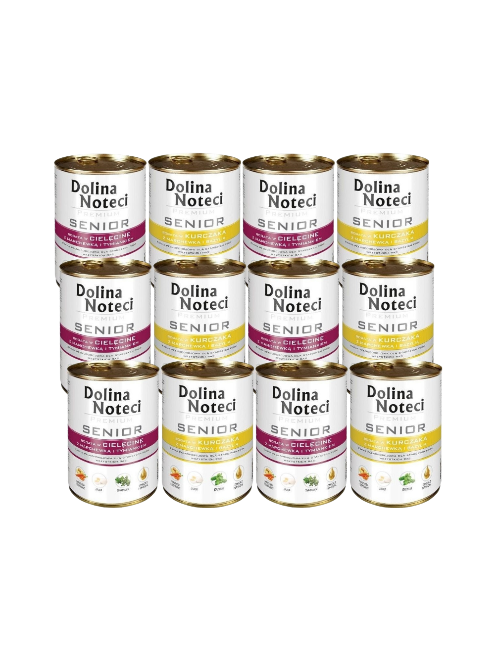 Dolina Noteci PREMIUM Senior Mix Smaków 12x400g