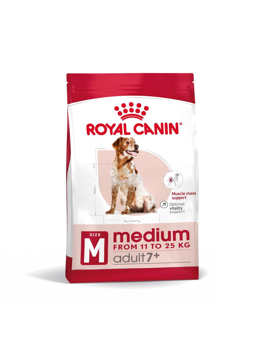 ROYAL CANIN Medium Adult 7+ karma sucha dla psów dojrzałych od 7. do 10. roku życia, ras średnich 15 kg