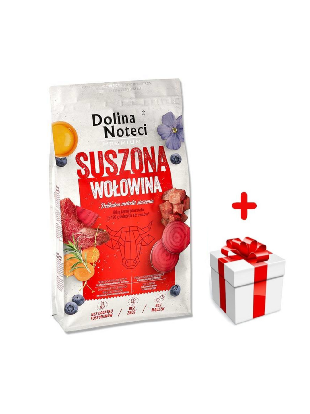 DOLINA NOTECI Premium Wołowina- karma suszona dla psa 9kg + niespodzianka dla psa GRATIS!