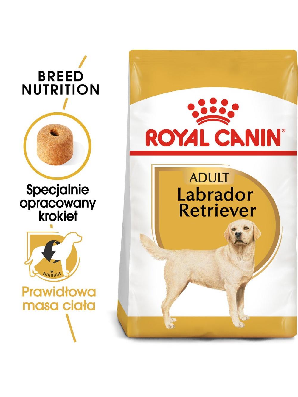ROYAL CANIN® Labrador Retriever Adult 11,5 kg karma sucha dla psów dorosłych do 5. roku życia, rasy labrador retriever / Opakowanie uszkodzone (5766)!!!