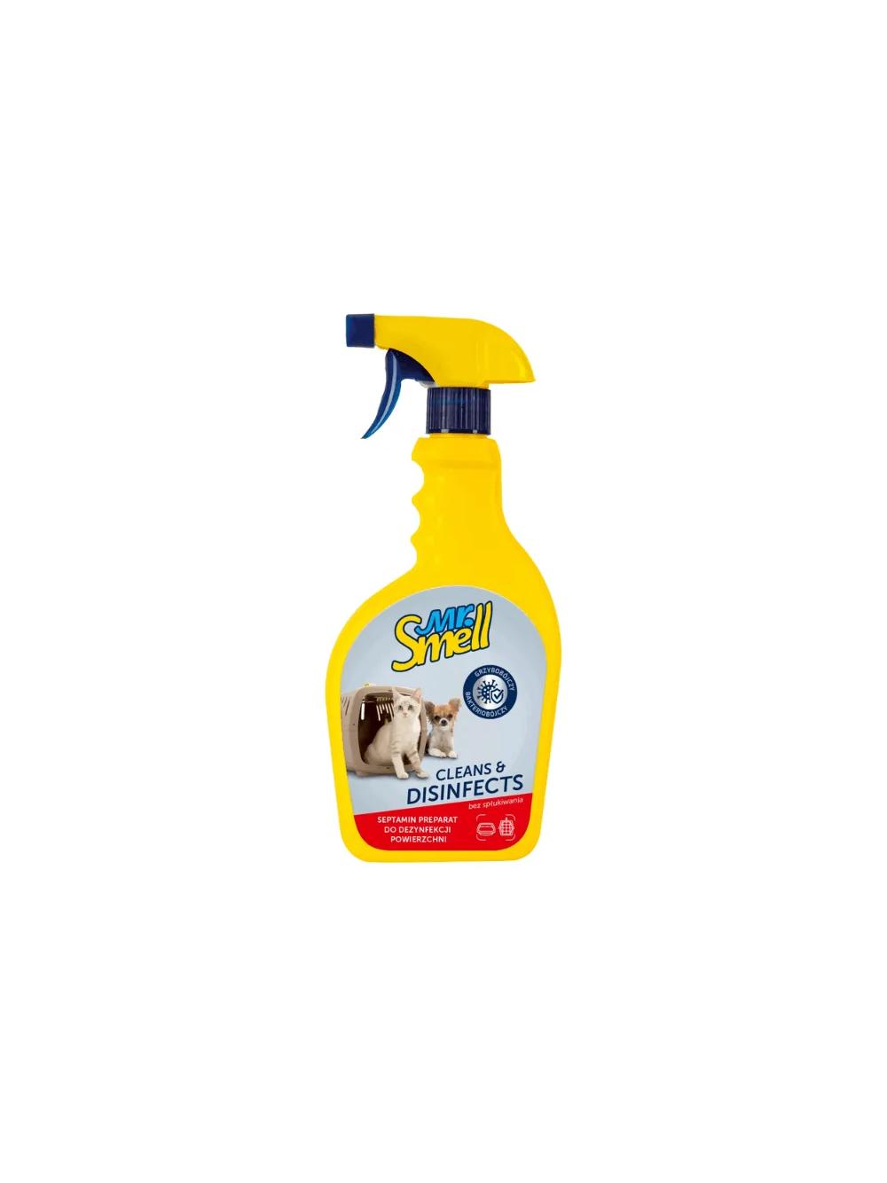 MR SMELL Cleans & disinfects 500ml do dezynfekcji powierzchni, klatek i transporterów