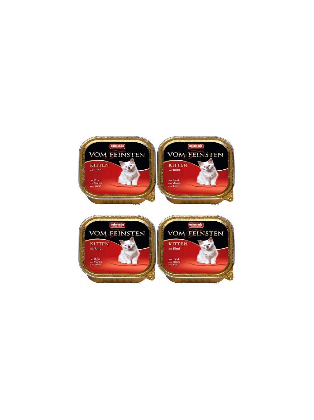 ANIMONDA Vom Feinsten Kitten smak: z wołowiną 6 x 100g