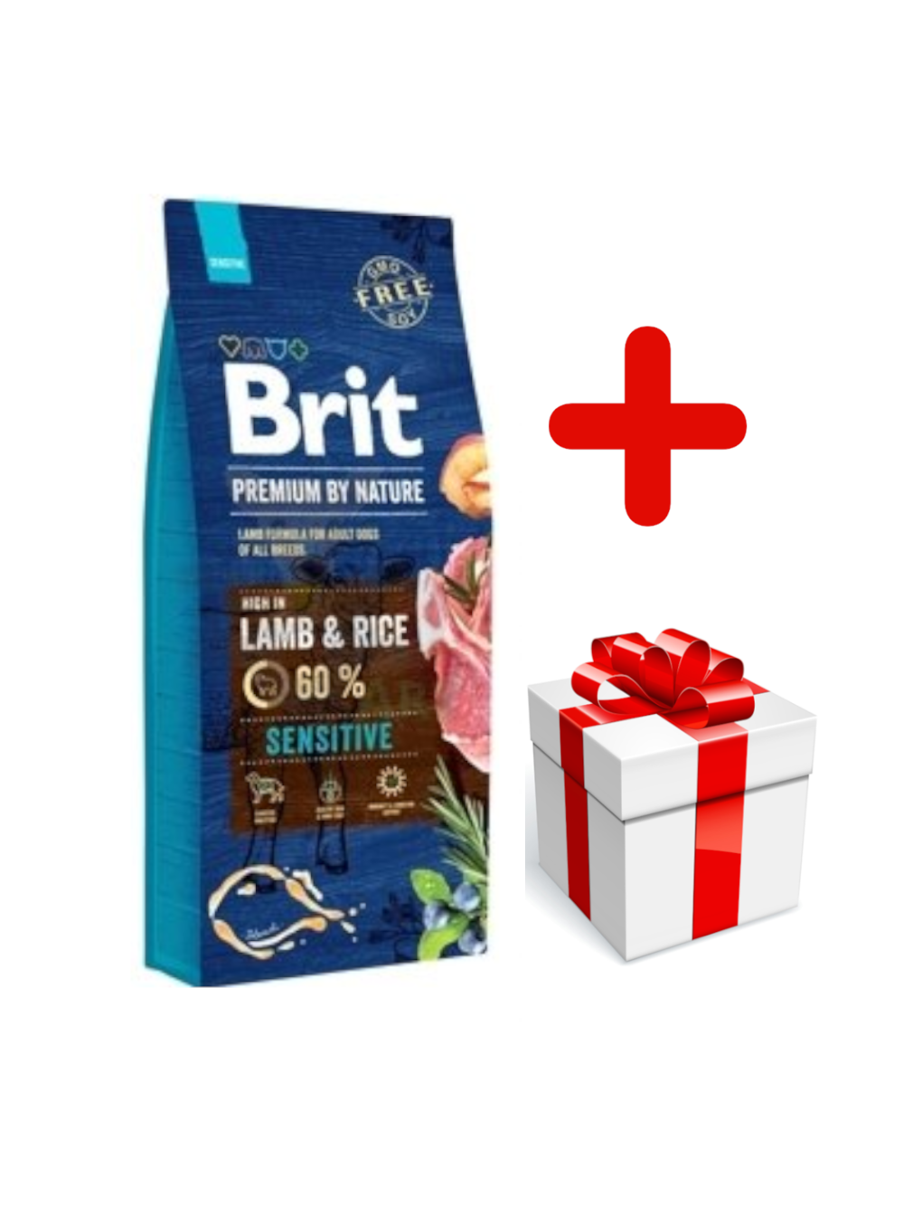 BRIT Premium By Nature Sensitive Lamb 15kg + niespodzianka dla psa GRATIS!