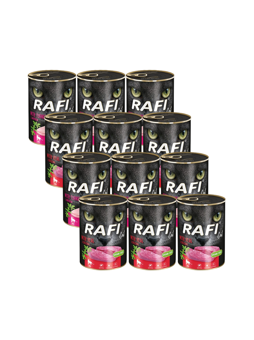 DOLINA NOTECI RAFI Cat Adult Mix smaków 12x400g