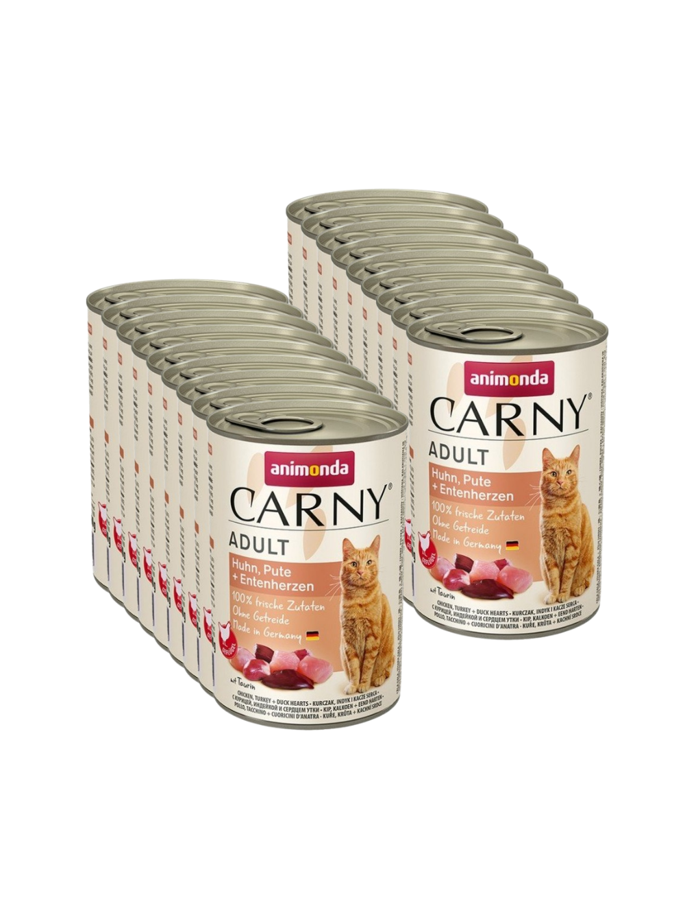 ANIMONDA Cat Carny Adult smak: kurczak, indyk i serca kaczki 18x400g