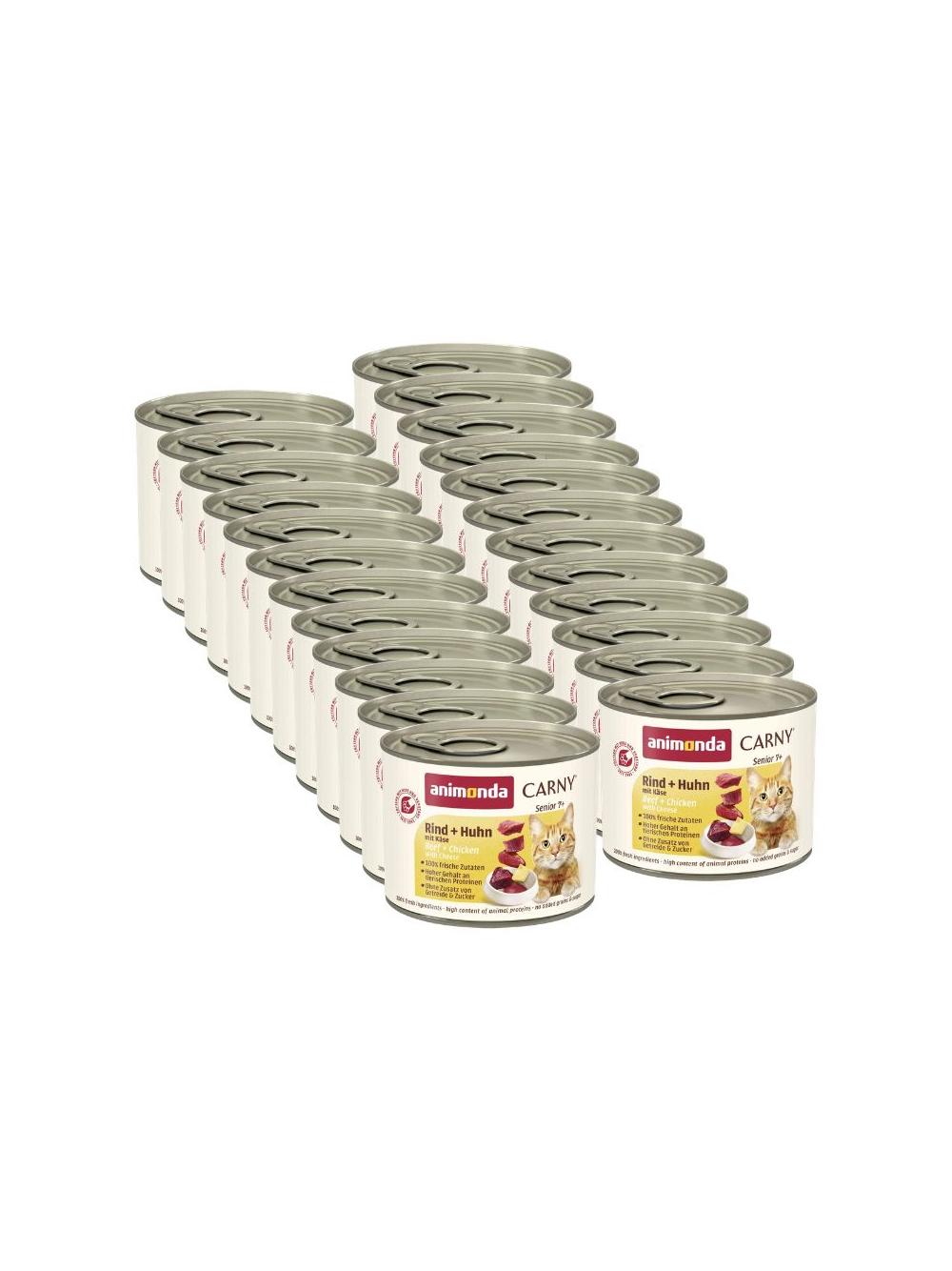 ANIMONDA Cat Carny Senior smak: kurczak z serem 24x200g