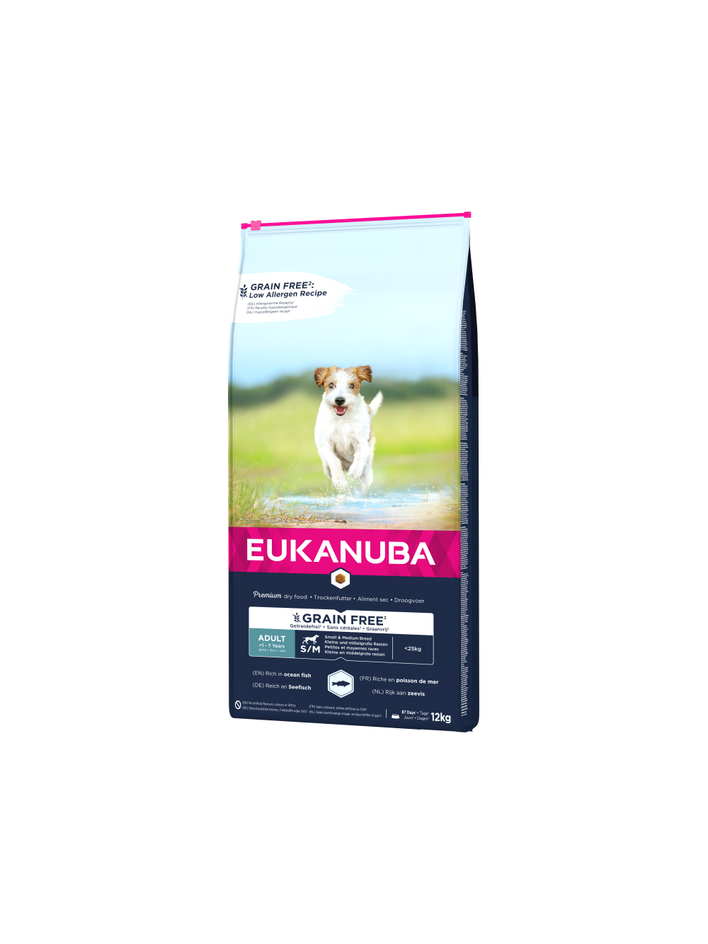 EUKANUBA Adult Small&Medium Grain Free 12kg + niespodzianka dla psa GRATIS!