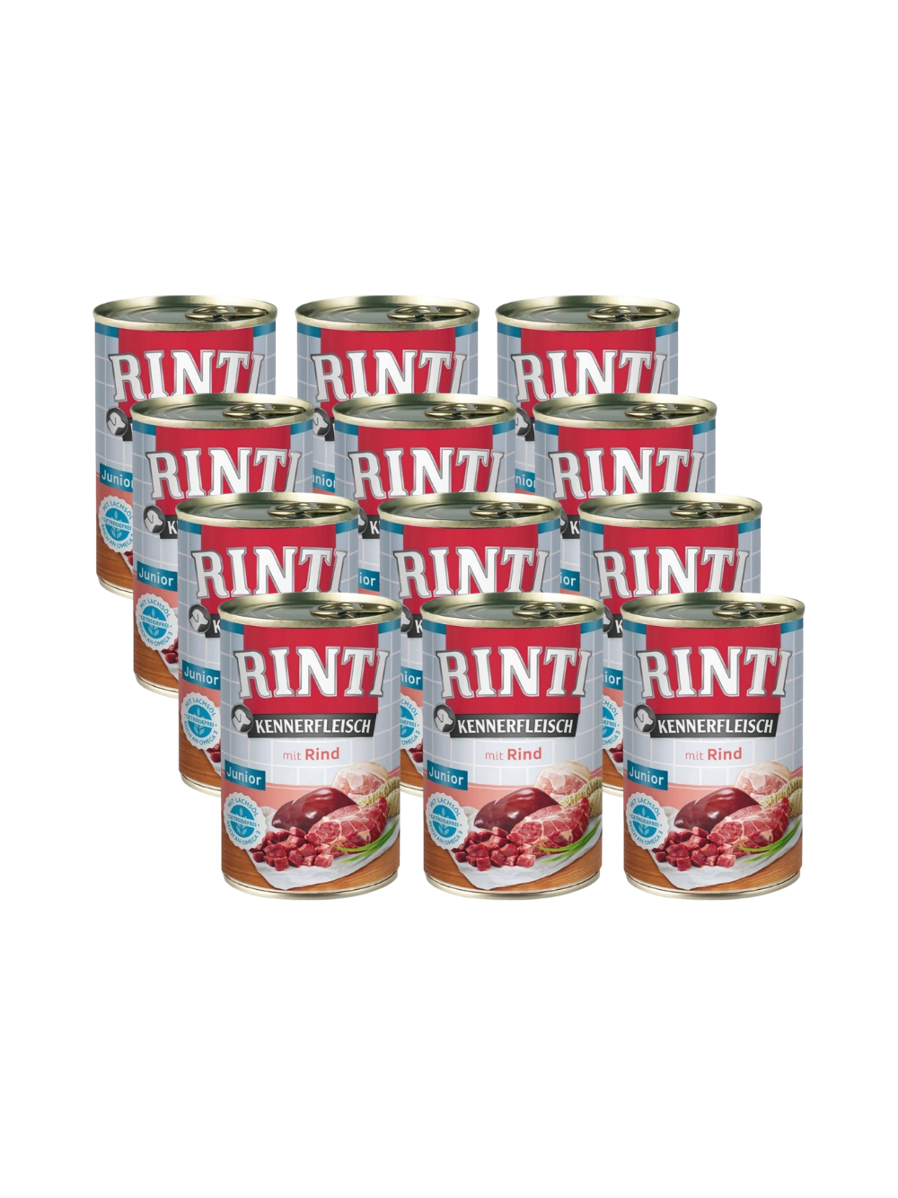 Rinti Kennerfleisch Junior Rind karma mokra dla psa - wołowina 12x400g