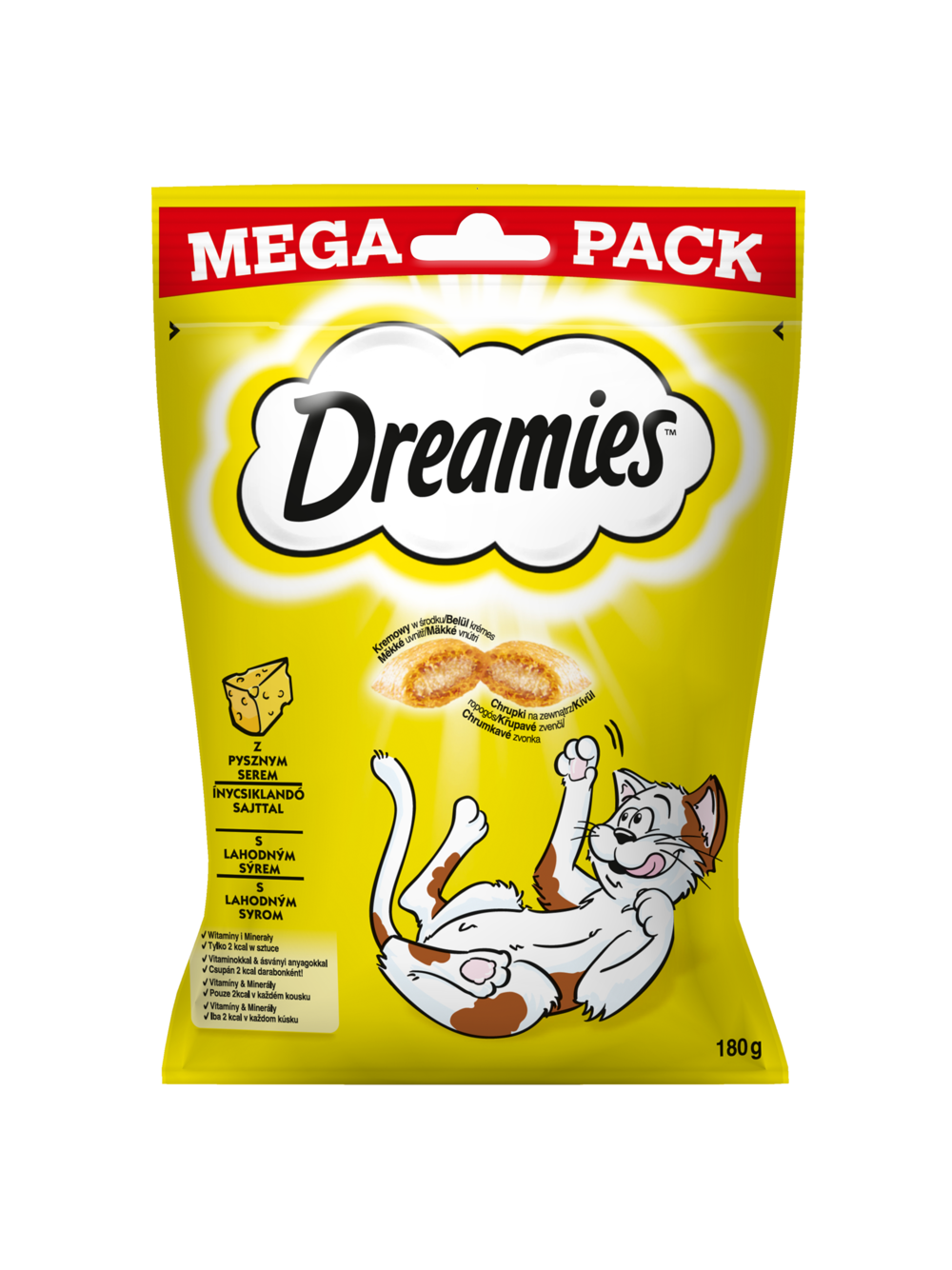 DREAMIES Mega Pack 4x180g - przysmak dla kota z pysznym serem
