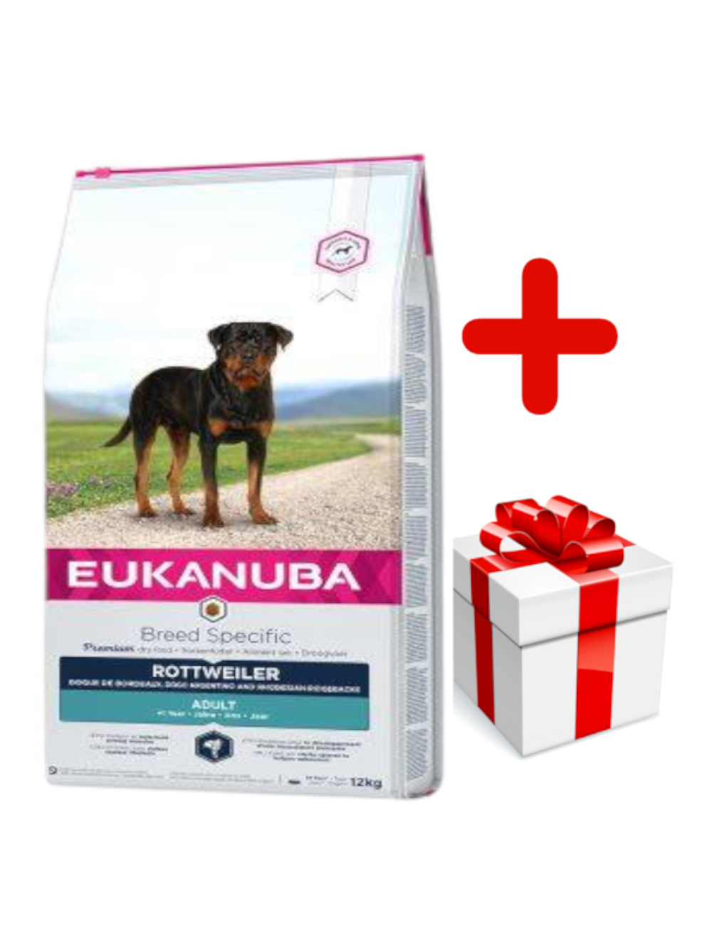 Eukanuba adult rottweiler 12kg +niespodzianka dla psa GRATIS!